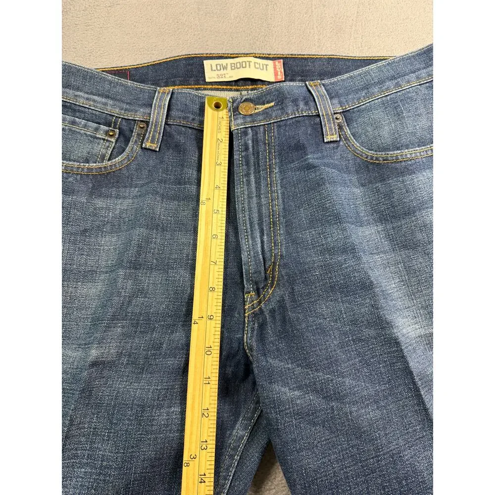 Levi's 517 Mens Size 38x34 Slim Fit Bootcut Jeans Medium Wash Blue Denim